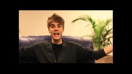 Justin Bieber Изпраща Съобщение До Раян, За Филма Му - Never Say Never D V D