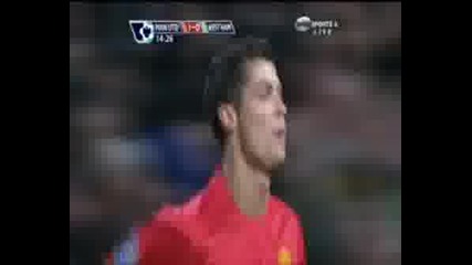 Манчестър Юнайтед - Уест Хям 1:0 Роналдо