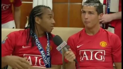 C.ronaldo и Anderson - Интервю !! Смях !!