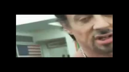Sylvester Stallone тренира за фимма (the Expendables) 