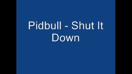 Pitbull - Shut It Down