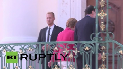 Germany: Merkel welcomes Spanish PM Rajoy to Meseberg Castle for bilateral talks