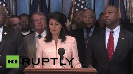 USA: Governor Haley calls for Confederate flag to be removed from Capitol grounds