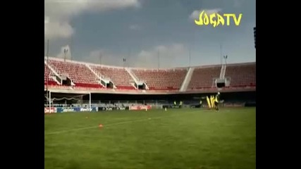 Perfect football skills... 