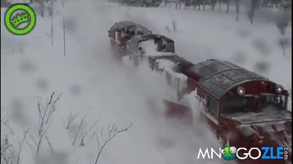Влак срещу преспи
