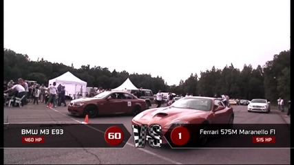 Moscow Unlim 500 Bmw M3 vs Ferrari 575m
