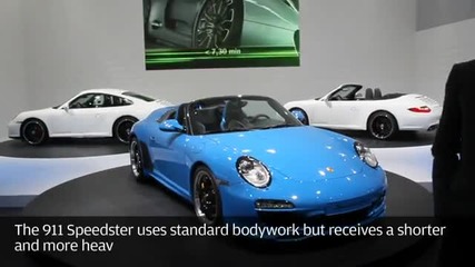 Paris motor show 2010 - Porsche 911 Speedster 