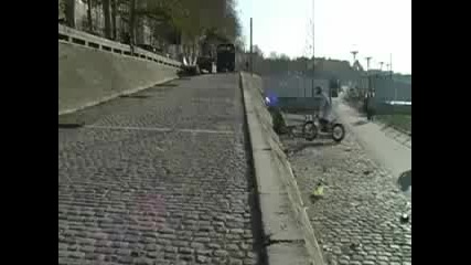 trial bike stunts