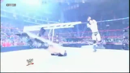 Sheamus throws a Ladder with Morrison