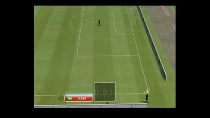 Pes 2009 - гол от корнер на Шави