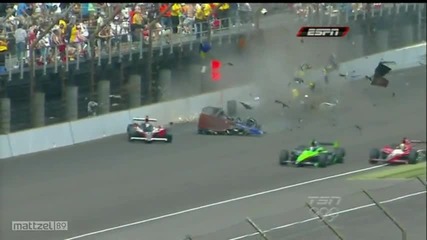 Ужасяващата Катастрофа На Mike Conway - Indy 500 - 2010 - 3 