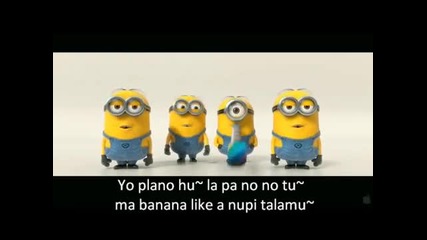 Banana and Potato Song with Subtitled Lyrics (despicable Me 2 Trailer)