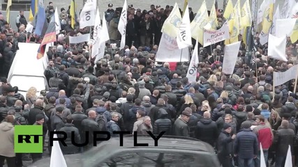Ukraine: Tariff Maidan protesters continue encampment outside Cabinet of Ministers