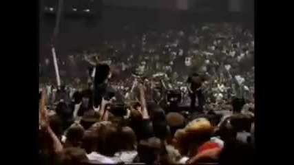 Britney Spears and Metallica playing together