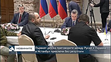 Първият ден на преговорите между Русия и Украйна в Истанбул приключи без резултати