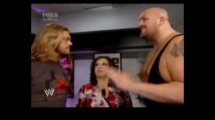 Edge Big Show And Vickie Backstage