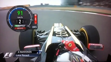 F1 Гран при на Китай 2012 - Raikkonen Q3 [hd][onboard]