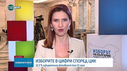 ЦИК: Общата избирателна активност за страната към 11 ч. е 13,88%