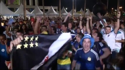 Аржентинските фенове във възторг от победата над Босна