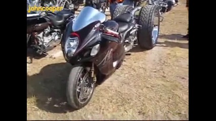 Изключителен Мотор - Twin Turbo Suzuki Hayabusa 