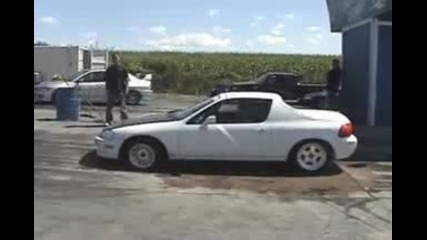 Honda Crx Del Sol Turbo - Drag 