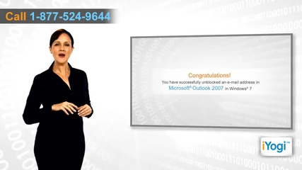 How to unblock an e-mail address in Microsoft® Outlook 2007 on Windows® 7?