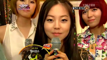 (hd) Wonder Girls - Back stage ~ Music Bank (15.06.2012)