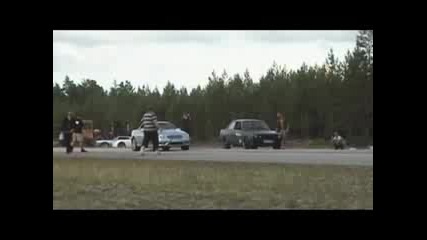 Bmw e30 2.7 turbo - 402m streetrace