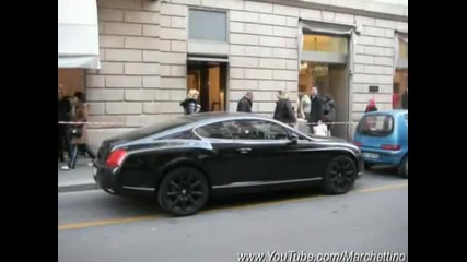 Black Bentley Continental Gt With Black Rims 