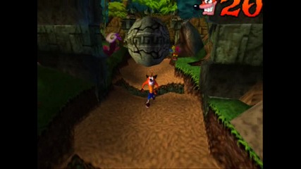 Crash Bandicoot 1 - Level 4 Boulders : Clear Gem 