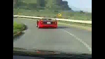 Ferrari F40 Playing With Audi S2