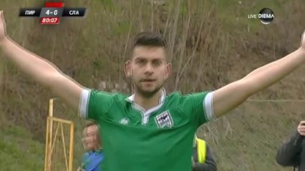 Станислав Костов заби четвърти гол за Пирин срещу Славия