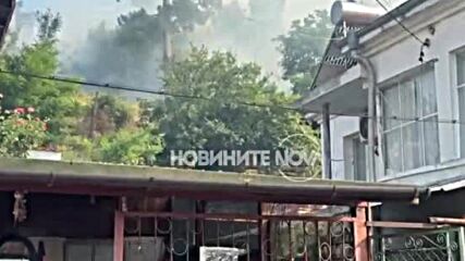 Голям горски пожар край Карнобат, активираха BG-Alert
