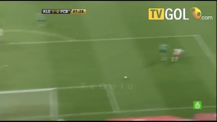 K.league - Stars 1 - 0 Barcelona Гол на Сунг 2 минута 2010.04.08 