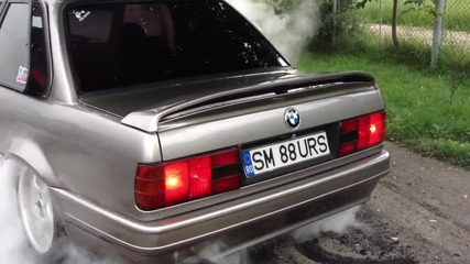 Bmw E30 V8 Burnout