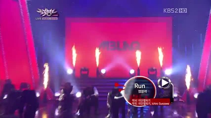 Mblaq - Run @ Music Bank (23.03.2012)