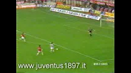 Гол - Roberto Baggio Milan - Juventus
