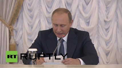 Путин: "24 милиарда чуждестранни инвестиции в Русия за 2014."