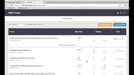 Amazon Rank Tracker ( for keywords ) - Amztracker.com