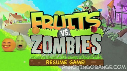 Annoying Orange - vs Plants vs Zombies