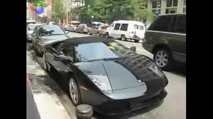 Черно Lamborghini Murcielago Lp640 Roadster