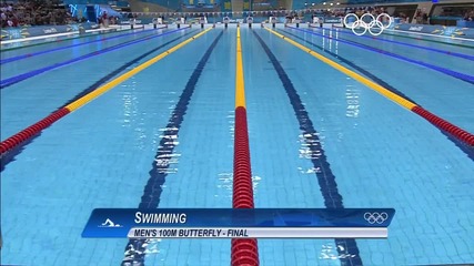 Плуване мъже 100m Butterfly Final - London 2012 Olympic Games - Майкъл Фелпс
