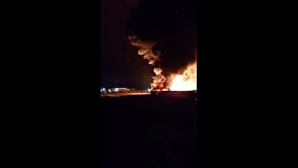 Пожар в автоморга край Руен