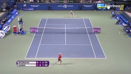 Tokyo 2015 Caroline Wozniacki - Angelique Kerber Highlights