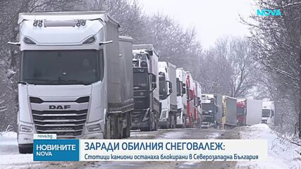 Стотици камиони останаха блокирани на пътя за „Дунав мост 2” от неделя вечерта