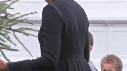 Мишел Обама прие коледната елха за Белия дом