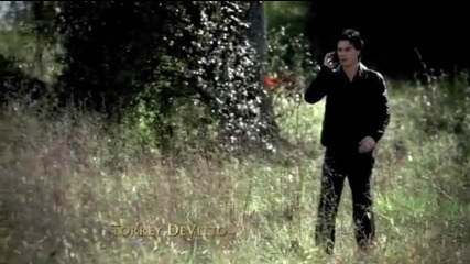 Elena and Alaric talk on the phone to Damon about the medical examiner’s murder