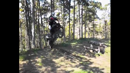 Ktm 950 Super Enduro R Suzuki Dl650 V Strom in action 