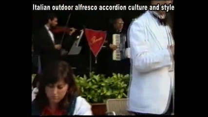 Zoran Rakocevic 1999 Italy trying Dallape accordions 