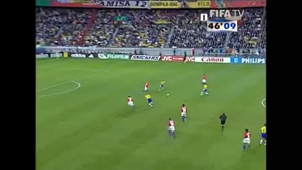 Бразилия 4 - 1 Чили ( 1/8 Финал ) ( Световно първенство 1998 )